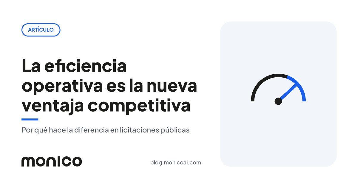 La Clave para la Competitividad: Cómo la Eficiencia Operativa en Licitaciones Públicas Hace la Diferencia