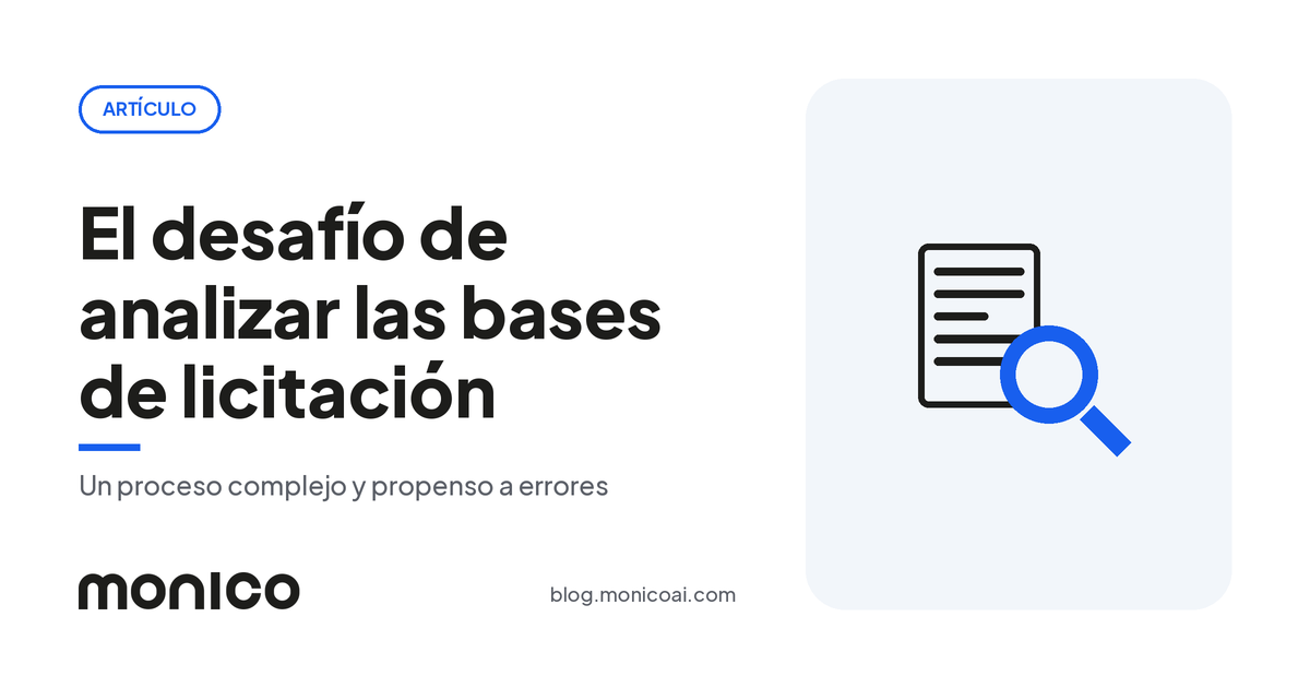 El Desafío de Analizar las Bases de Licitación: Un Proceso Complejo y Propenso a Errores