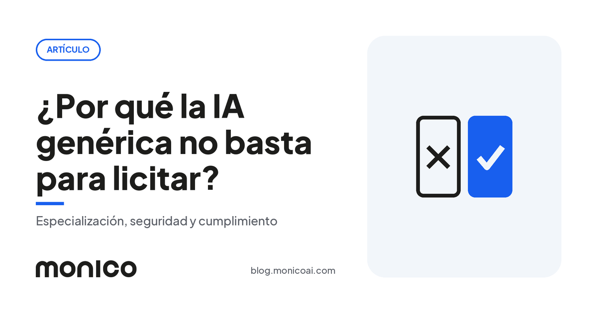 ¿Por Qué las Herramientas de IA Genérica No Son Suficientes para Licitaciones Públicas?