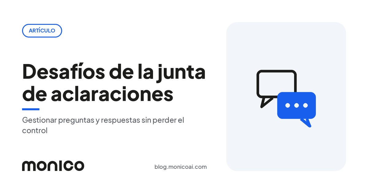 Desafíos en la Gestión de Preguntas y Respuestas durante el Proceso de Licitación