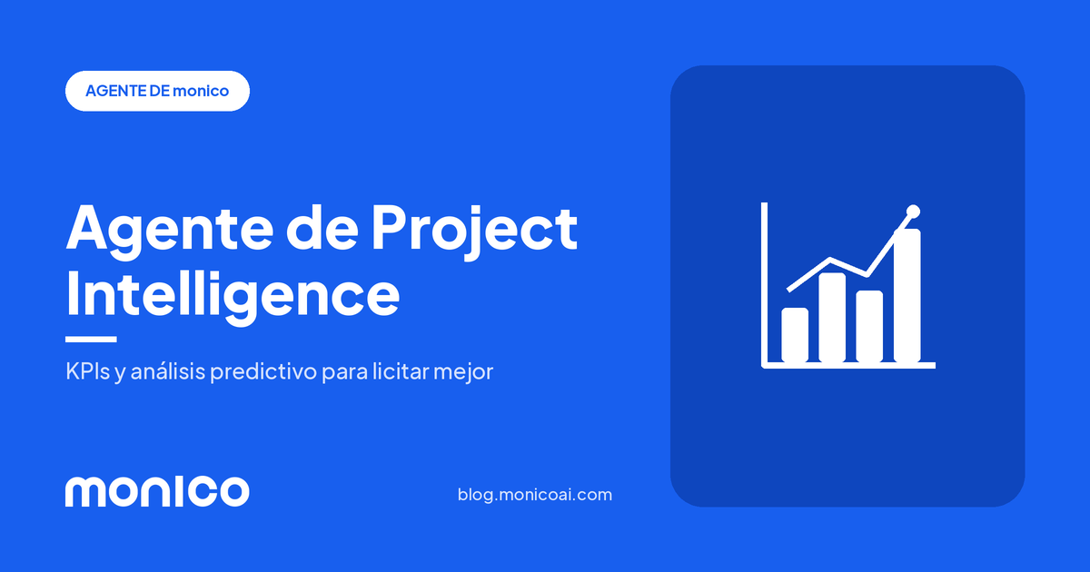 monico Agente de Project Intelligence: Mejora el Desempeño en Licitaciones con Indicadores Clave y Análisis Predictivo